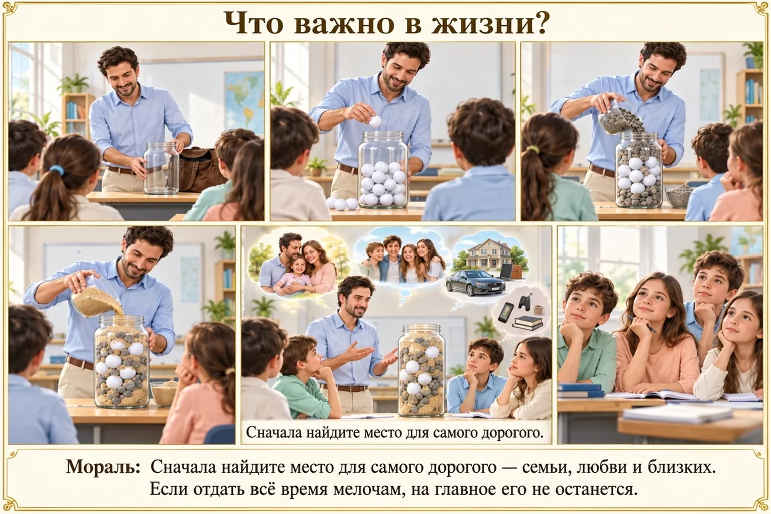 Иллюстрация: Что важно в жизни?