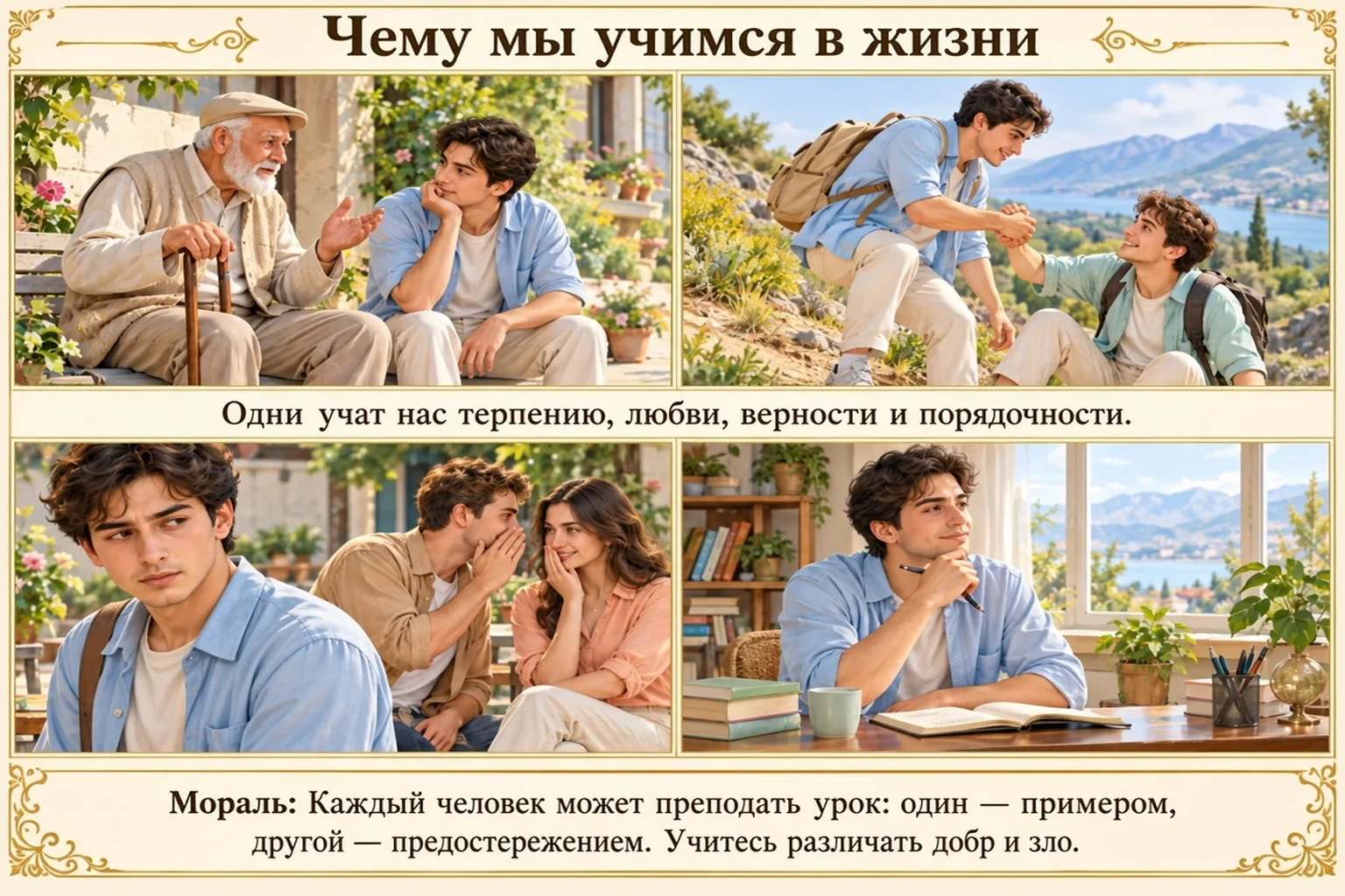 Иллюстрация: Чему мы учимся в жизни