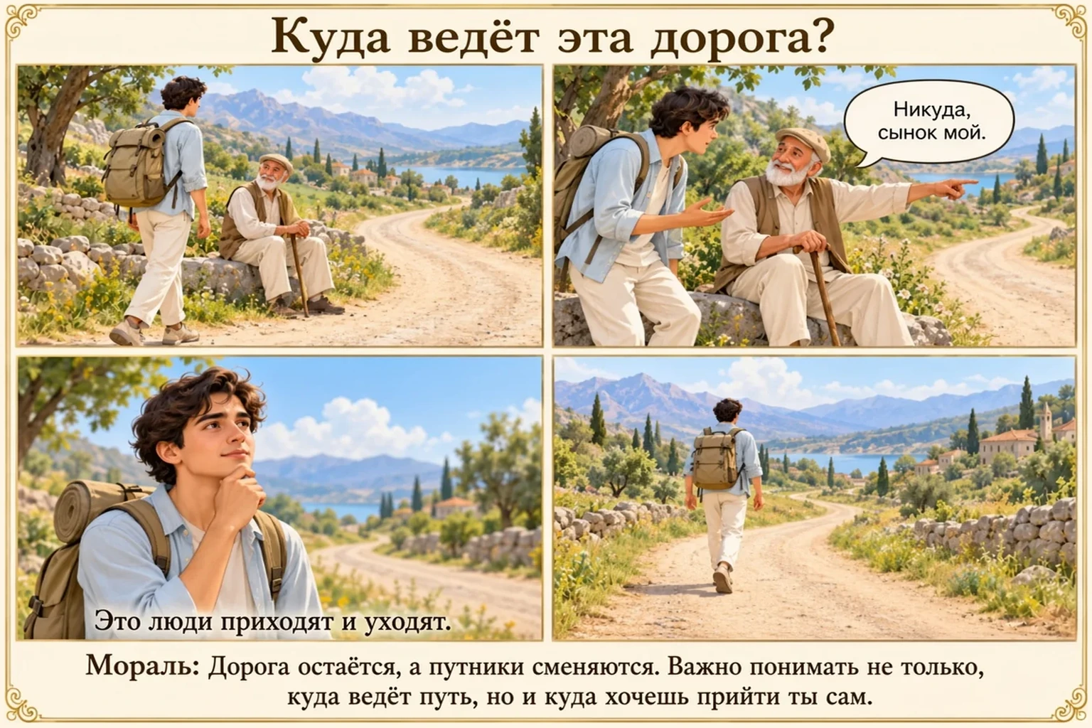 Иллюстрация: Куда ведёт эта дорога?
