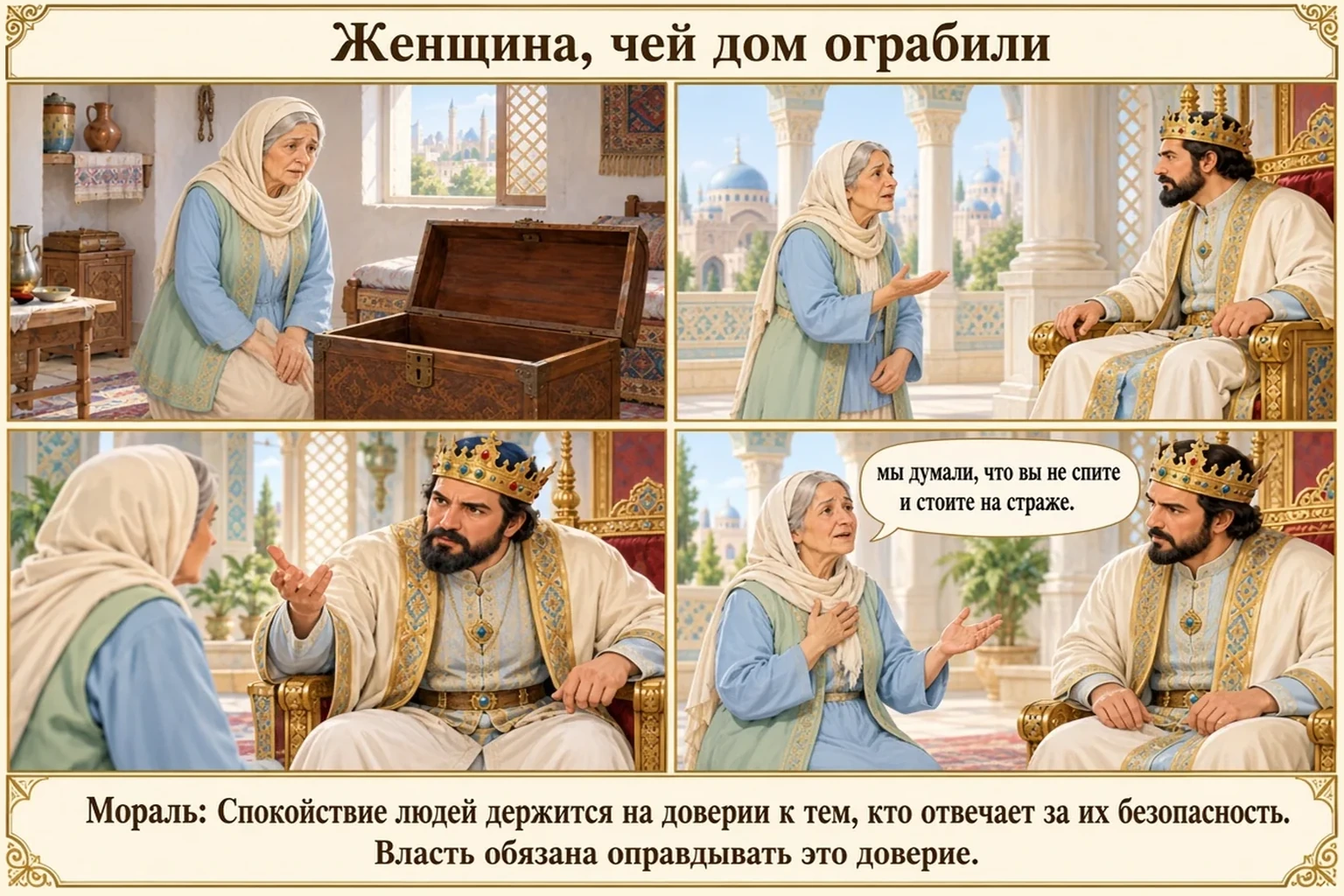Иллюстрация: Женщина, чей дом ограбили