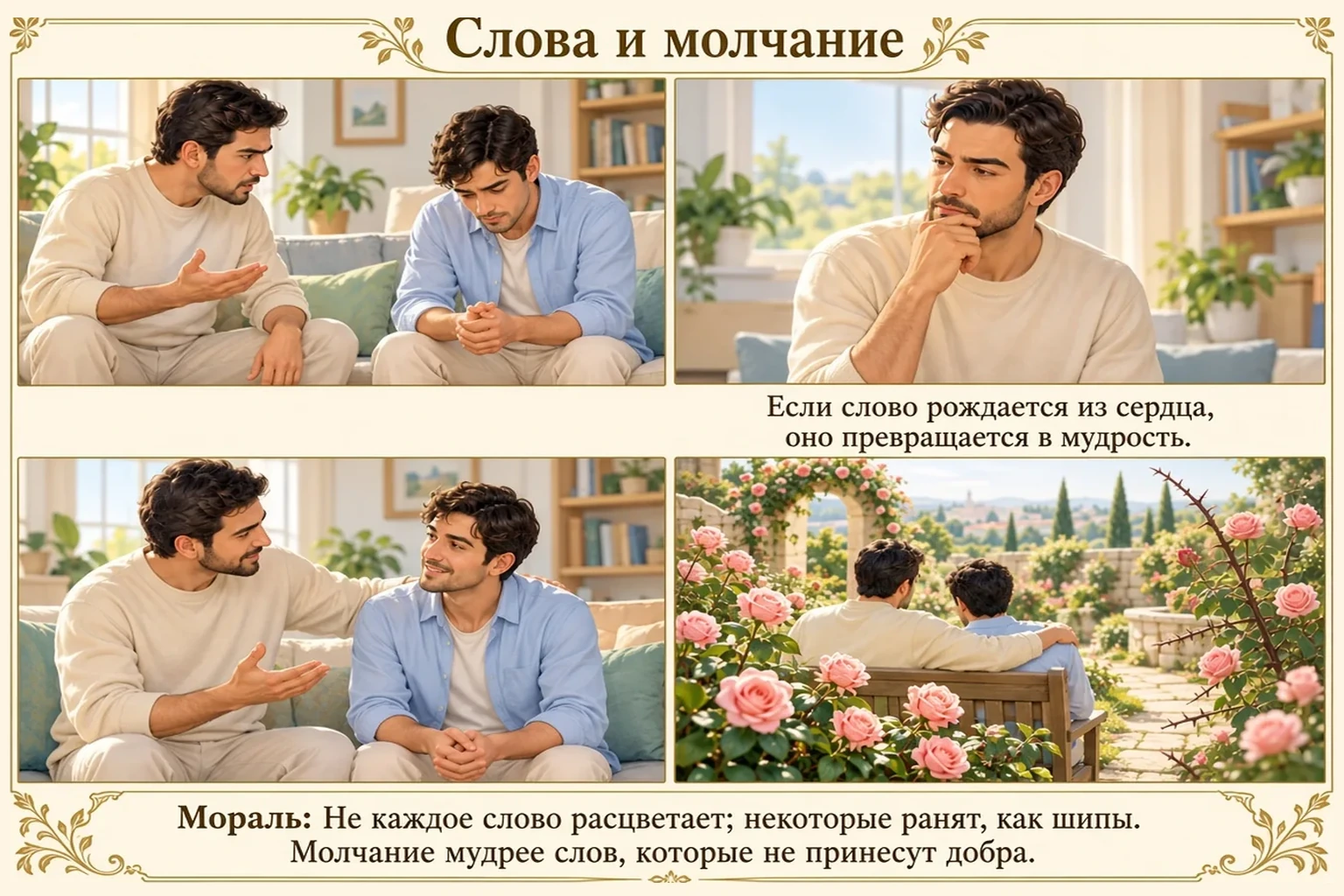 Иллюстрация: Слова и молчание